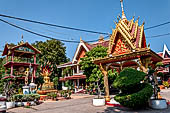 Vientiane , Laos. Wat Chantabuli near the Mekong river bank. 